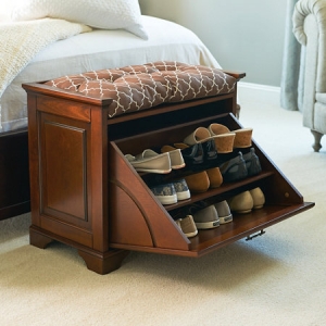 Essex Tiltout Shoe Bench - Multipurpose Furniture