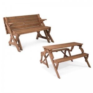 Folding Picnic Table and Bench - Multipurpose Furniture