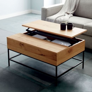 Industrial Storage Coffee Table - Multipurpose Furniture