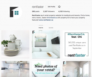 Instagram Page - Rental Property Attention