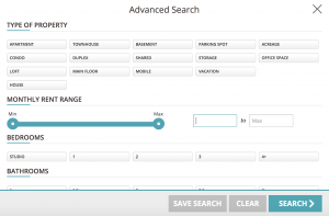 Defined Search - Rental Search