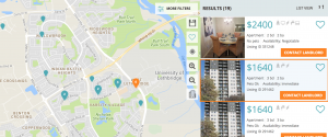 Map feature - Rental Search